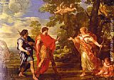 Pietro Da Cortona Famous Paintings - Venus as Huntress Appears to Aeneas